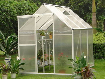 Pequeño 10 mm UV doble pared policarbonato Hobby invernadero 6' X 6'