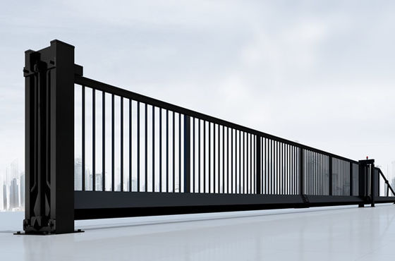 Puerta de entrada automática inalámbrica galvanizada industrial de las puertas de desplazamiento del cinc