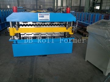 5.5KW galvanizó el rollo de la capa doble de la hoja de acero que formaba la máquina para IBR y acanalada