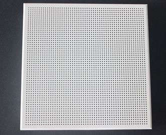 El techo acústico del impermeable teja el blanco de acero de aluminio/galvanizado cubierto