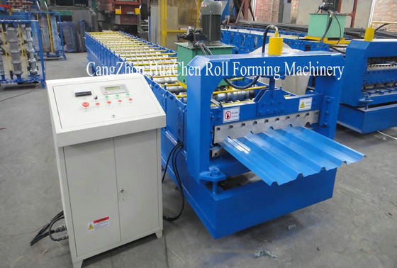 Rollo de acero galvanizado hoja automática del tejado que forma la máquina con 19 rodillos de la fila