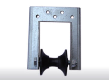 3/4", 1" galvanizó el partidario del tubo de los sistemas del shading del invernadero de la hoja de acero con la sola rueda plástica