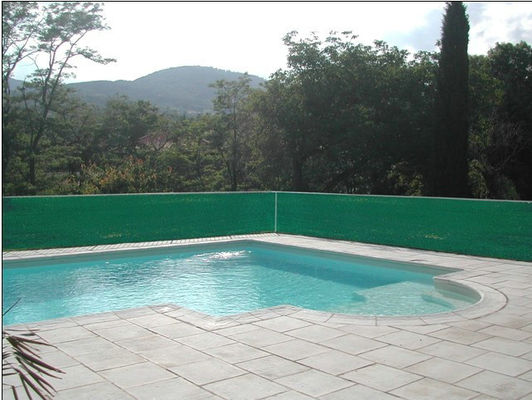 Patio del HDPE, cerca de la red de la sombra del jardín para la piscina