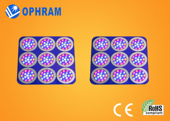 El espectro completo rojo/azul LED de Epistar crece luces con la caja metálica