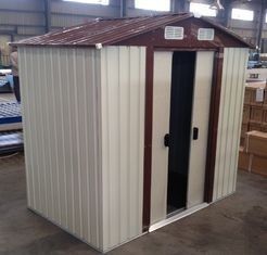 almacenamiento prefabricado del jardín del metal de 10x12' Apex vertido con la puerta deslizante