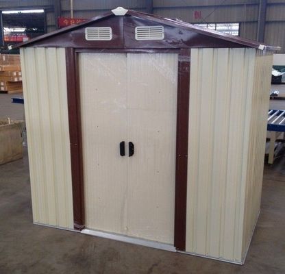 almacenamiento prefabricado del jardín del metal de 10x12' Apex vertido con la puerta deslizante