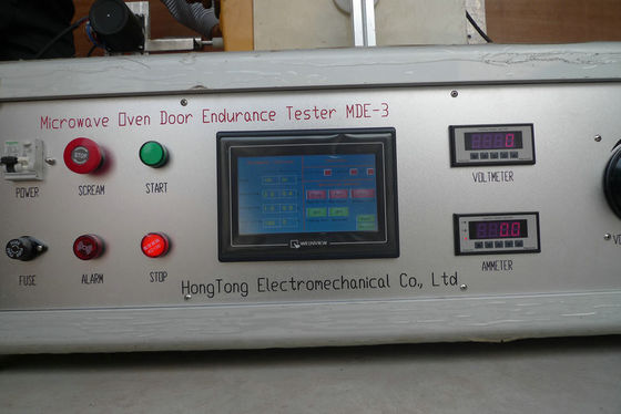 El PLC controla el probador de la resistencia de la puerta del horno de microondas del probador del aparato eléctrico