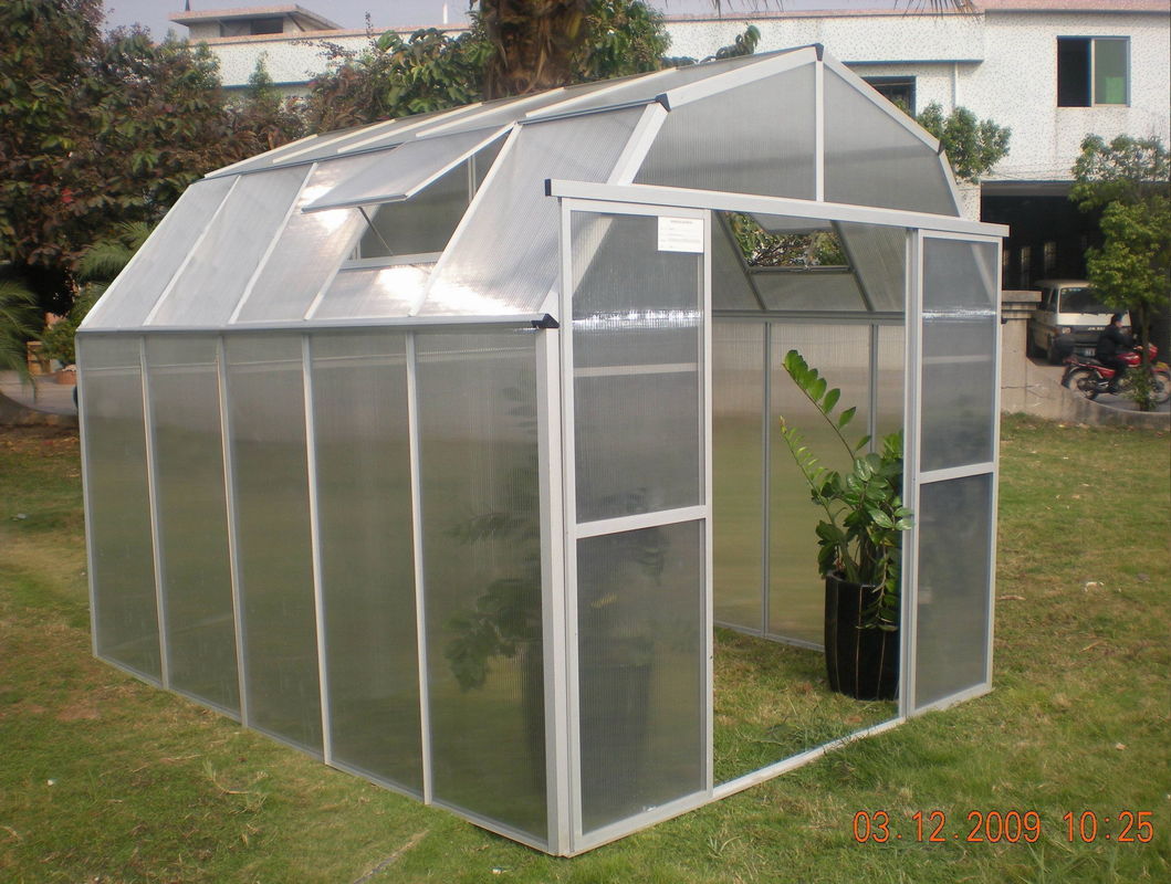 DOBLE PUERTAS PEQUEÑAS 10 MM UV DOBLE PARED GRANERO DE POLICARBONATO HOBBY INVERNADERO 8' X 10' GH0810