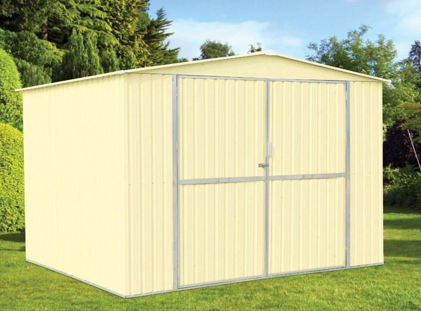 El metal modular impermeable del jardín de Apex vierte 10x8, almacenamiento medio vertido para la herramienta/el cortacésped